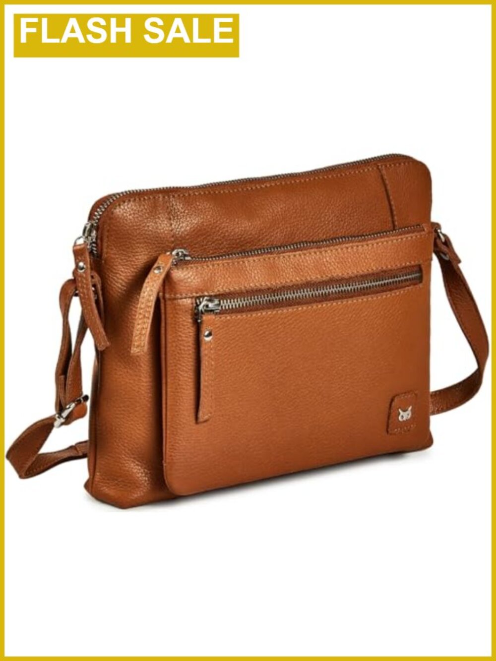 Genuine Leather Crossbody Bag for Women Small Sling Shoulder Handbag Adjustable